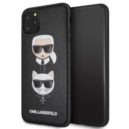 KARL LAGERFELD IPHONE 11 PRO MAX KARL AND CHOUPETTE HÁTLAP, TOK, FEKETE